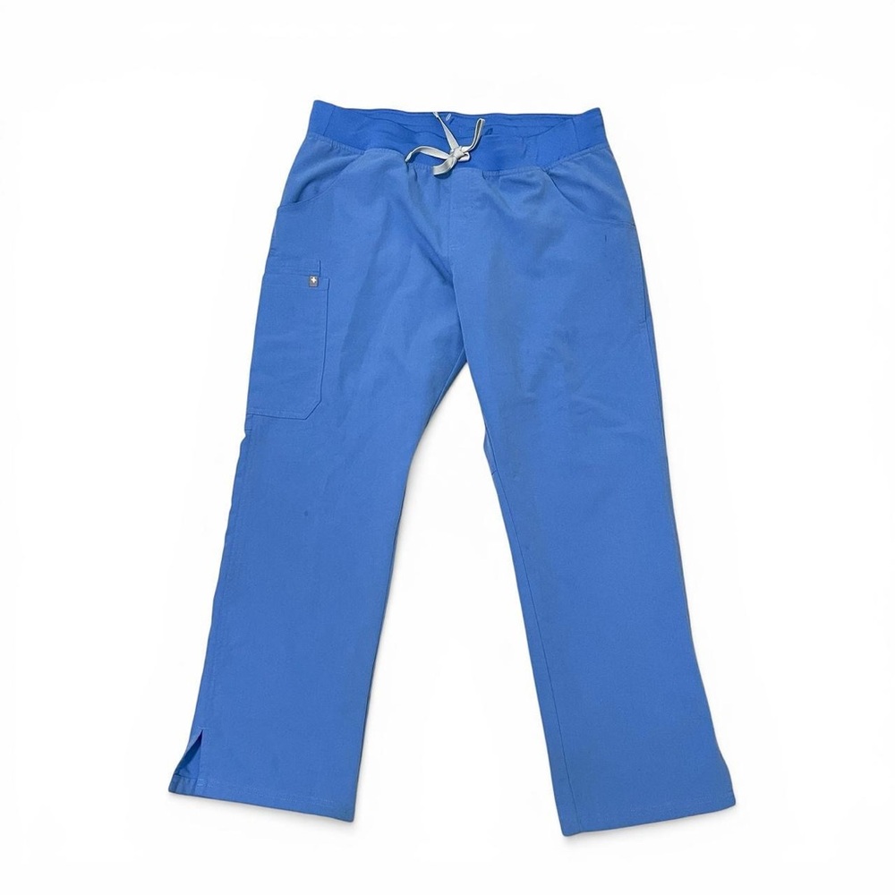 FIGS Kade Cargo Scrub Pants for Women in Ceil Blue Womens Large Petite